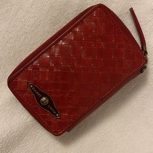 VANTAGE ELLIOTT LUCCA Red Color Genuine Leather Wallet